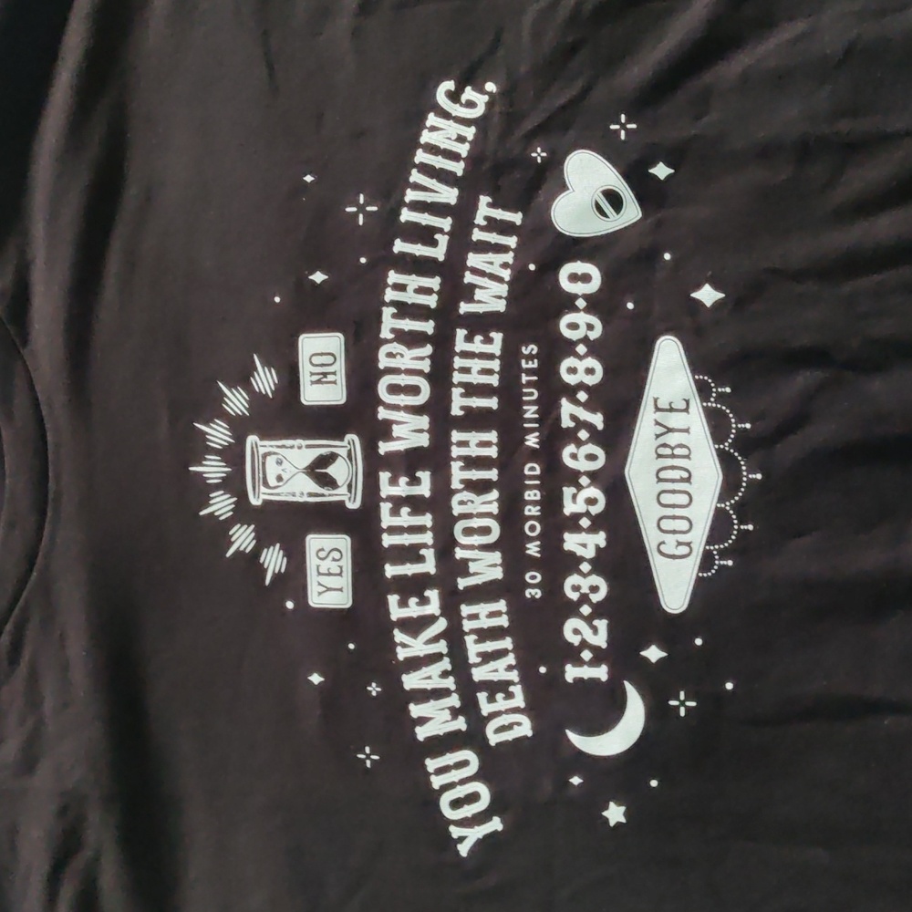 Spooky Ouija Board T Shirt 30 Morbid Minutes Rooster Teeth